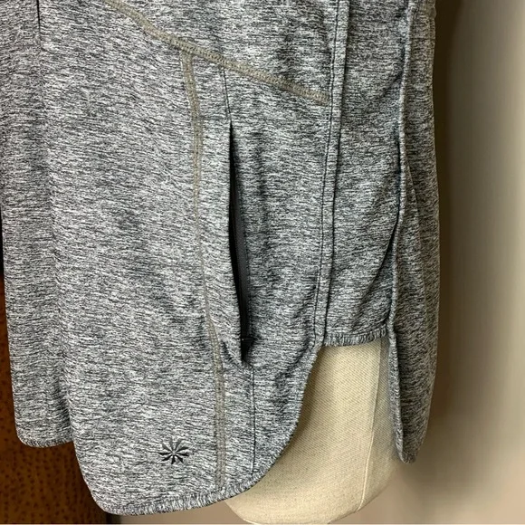 Athleta Pacifica Baja UPF Lightweight Jacket Grey Black Zipper Women’s Size M - Picture 6 of 16